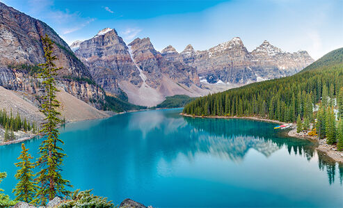 Lake in Canadian Rocky Mountains - Osmo decking from Canada