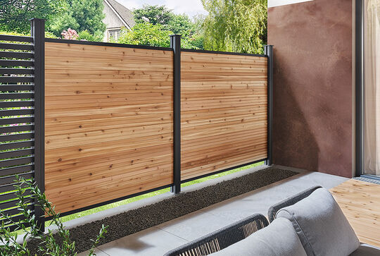 Osmo privacy screen Juel A in Western Red Cedar