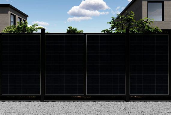 Osmo Solar-Fence as privacy protection in a housing estate